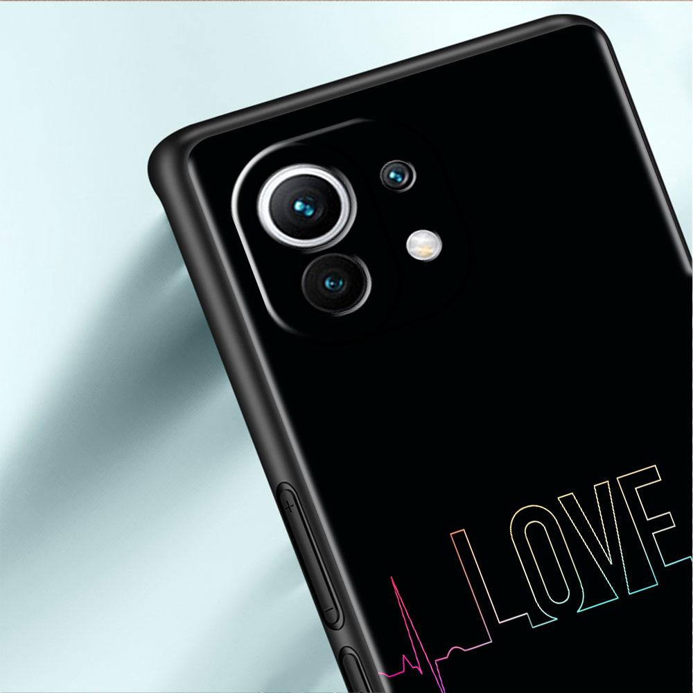 Cute Love Heart Funda Case For Xiaomi Mi 11 Lite 5G NE 11T Pro 10T 9T Note 10 12 12X 12S Ultra Soft Silicone Shell Phone Cover