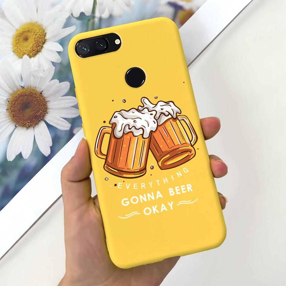 Für Xiaomi Mi 8 Lite Hülle 6,26" Mode Landschaft Mädchen Bumper Weiche Silikon Handyhülle Für Xiomi Mi 8 Lite Funda Mi8Lite Tasche