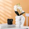 Kreative Faustvase, Keramik, Hydrokulturvase, Blumenarrangement, Heimdekoration, Desktop-Ornamente, Gartendekoration