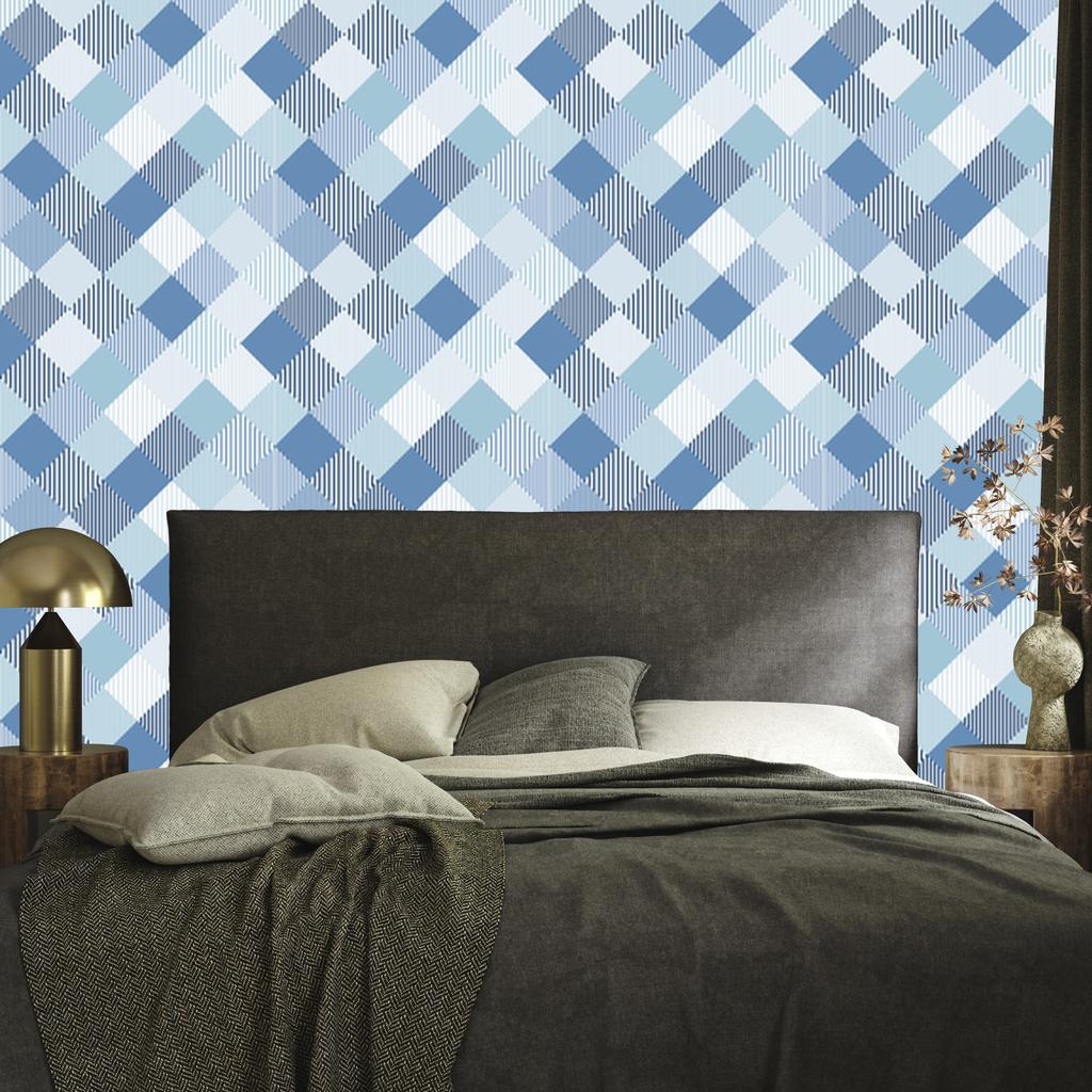 Geometric and colorful rhombus wallpaper for living room and bedroom 50x1000