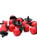 Complete Set of Barbed Pipe Fittings: Drip Irrigation Connectors Direct Elbow Tee Plug for 16/20/25mm Pipes