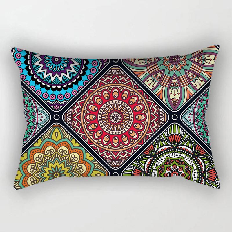 Mandala Cushion Cover 30x50 Polyester Vintage Pattern Pillowcover Decorative Sofa Cushions Throw Pillows Home Decor Pillowcase