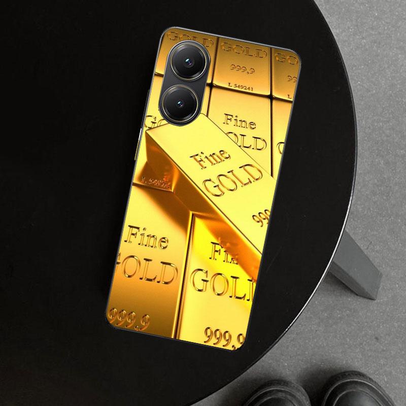 Fine Gold Pattern Printing Phone Case Cover for Xiaomi Poco X6 X5 X7 Pro F7 Ultra Redmi 15C 15 13C 13 12C 12 10C 10 10A 9C 9A 9T