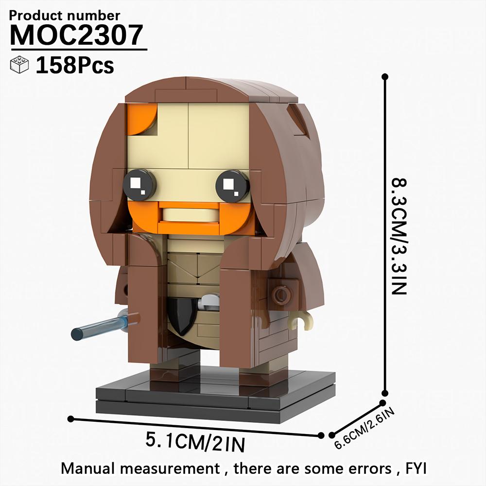 

MOOXI Brickheadzed Фигурка из фильмов Звездные войны Модель Джедай Штурмовик Робот Набор строительных блоков Сделай сам Кирпичики для детей Игрушки Монтессори
