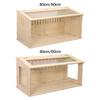 Holz Hamsterkäfig Hamster Lebensraum Kleintierkäfig Öffnungsbare Oberseite Versteck Nistkasten für Hühner Futterbox für Reptilien