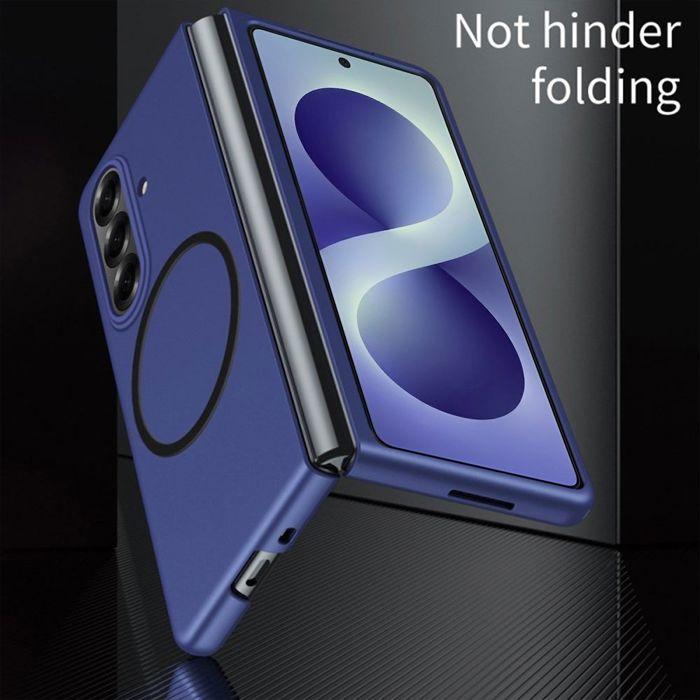 Coque pour Samsung Galaxy Z Fold 8 Ultra, avec Anneau Magnétique - Bleu Marine - 2 Verres Trempés