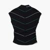 LECOQ GOLF Women'S Color Block Sleeveless Collar Sweater (Gq122Lkp34)