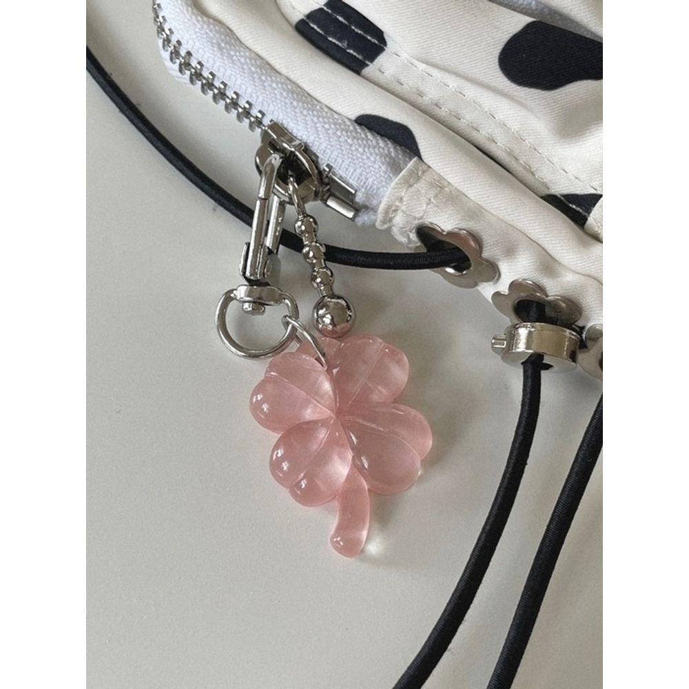 Eleganter Tisch vierblättriges Kleeblatt Schlüsselanhänger 5-farbiges Handyzubehör