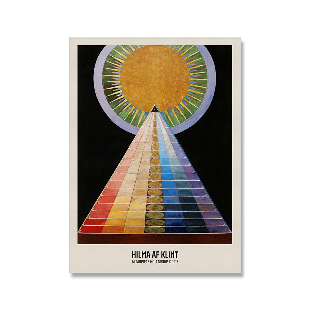 

Современный ретро Хильма аф Клинт художественная выставка плакаты храм духовный абстрактный холст живопись спальня стены уникальный декор фотографии 21x30cm No Framed