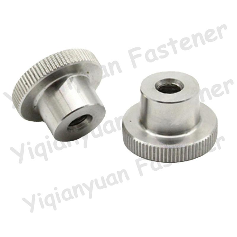 M3 M4 M5 M6 M8 M10 DIN466 SUS304 Stainless Steel Knurled Thumb Nut with Collar Blind/Through Hole 3D Printers Parts Curtain Wall