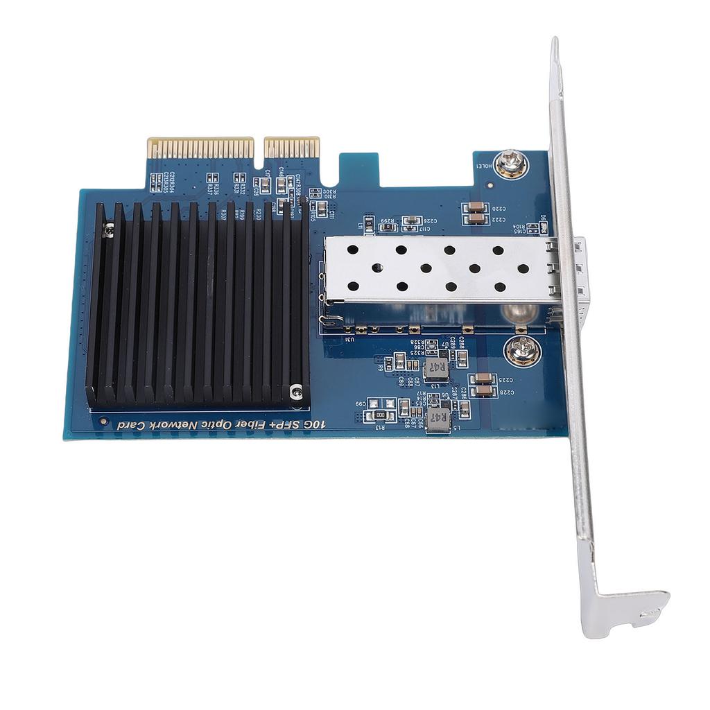 10Gbps PCIe X4 NIC Card Support for Windows Server Fiber Optic Network Card with Single SFP Port