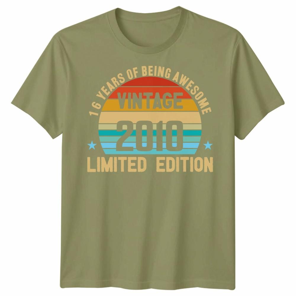 Vintage 2010 Funny 16 Years Old 16th Birthday Unisex T Shirt Unisexs Unisexs Tee