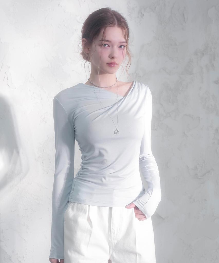 VIVACIOUS Dali Draped Tee_5 Colors