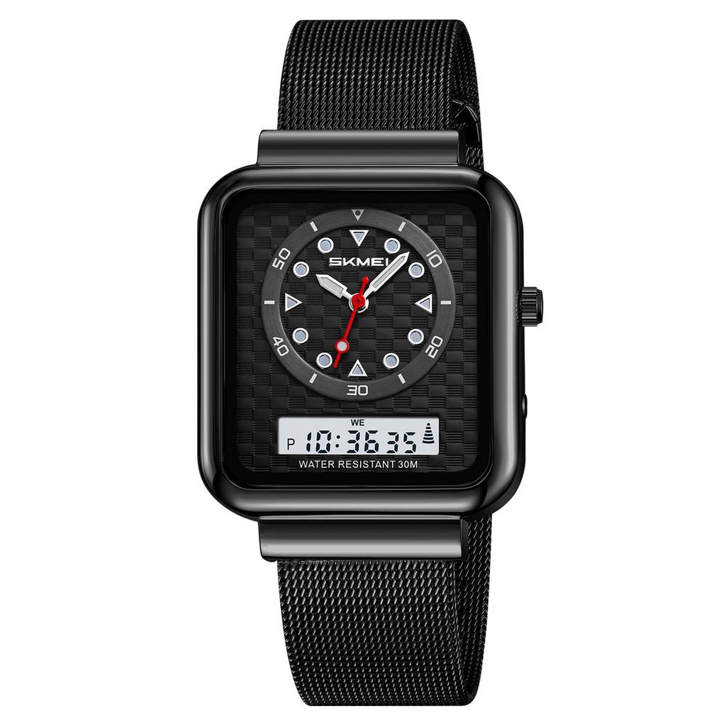 Steel belt gold watch men's electronic watch multi-function business electronic watch