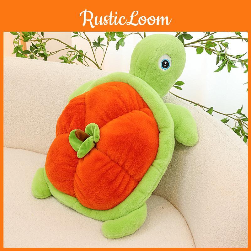 Cute And Cuddly Plush Toy Good Persimmon Turtle For Kids And Girls, Cartoon Style