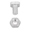 Zerodis 50pcs M6X12 Aluminium Greenhouse Bolts+Nuts Accessory Set for Greenhouse Assembly and Maintenance