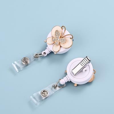 Crocodile Clip Name Tag Fashionable Butterfly Badge Clip Cartoon Badge Clip Colorful Metal Badge Holder For Event Office