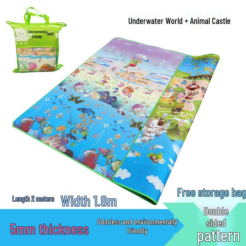 Enlarged Waterproof Outdoor Cartoon Picnic and Camping Mat - Foldable and Moisture-Proof