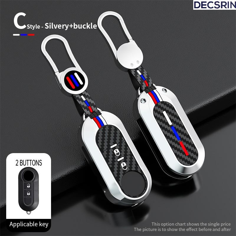 2/3 Buttons Car Flip Remote Key Case Cover Shell Fob For Fiat Ducato 500 500L Panda Grande Punto Lancia Musa Car Accessories