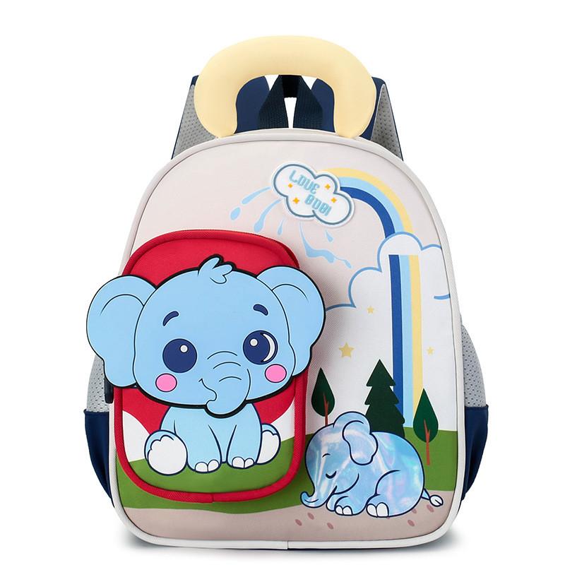 Toddler Kids Backpack With Cartoon Animal Design And Ventilated Back Panel For Kindergarten