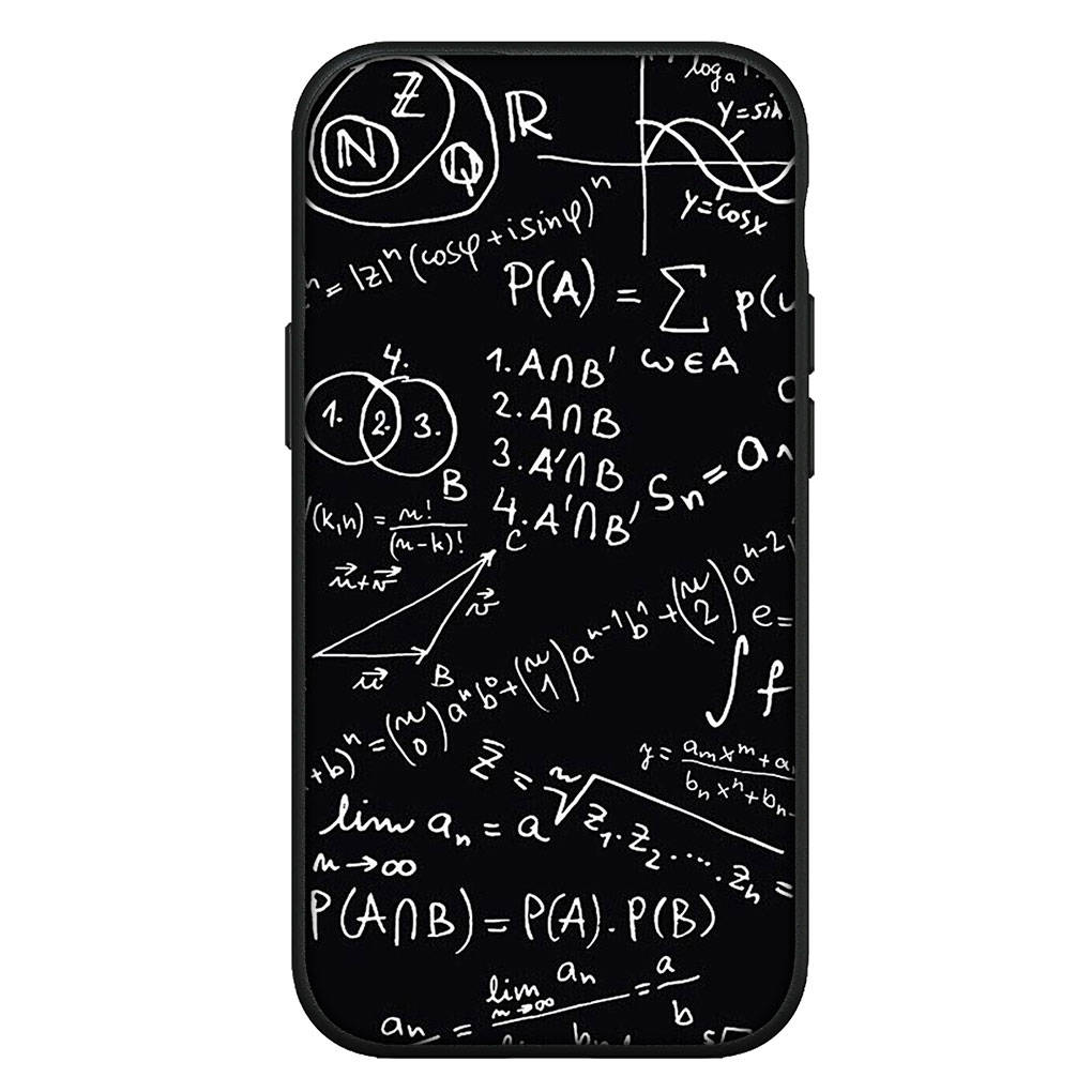 For iPhone 16 15 Xiaomi Redmi Note 14 13 12 Pro Max X 8 9 16e Samsung Galaxy S25 S24 S23 Moto OPPO Chemistry Science Maths Equation Formula Phone Case