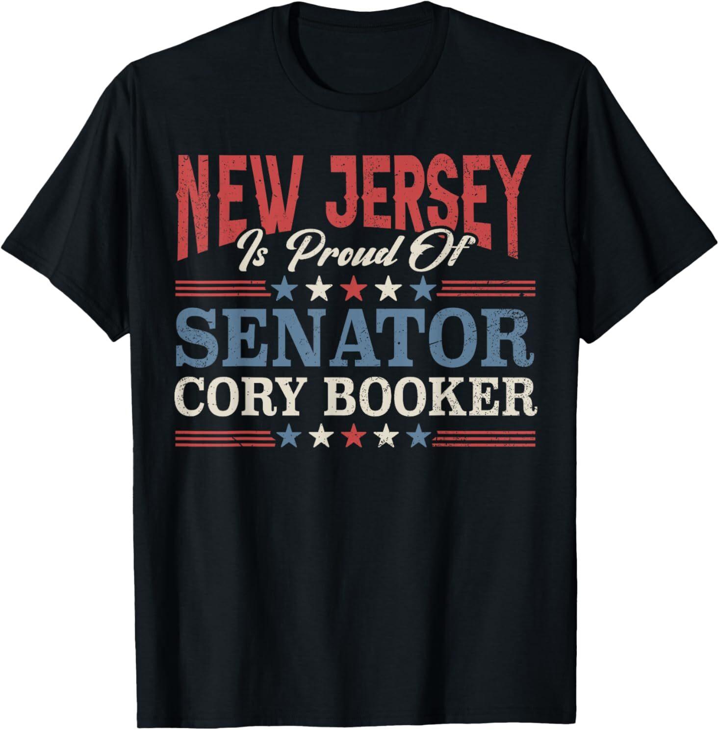 Cory Booker Filibuster New Jersey Proud Of Cory Booker T-Shirt XL