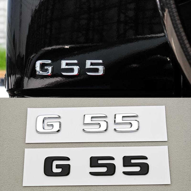 IXEA6 3D ABS Car Letters Logo G55 G63 G65 Sticker Rear Trunk Badge Emblem Decals For Mercedes Benz AMG G55 G63 W463 Auto Accessories