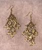 Indian Handmade Drop Earrings Gold Finish Beads Lacquer Kundan Jewelry