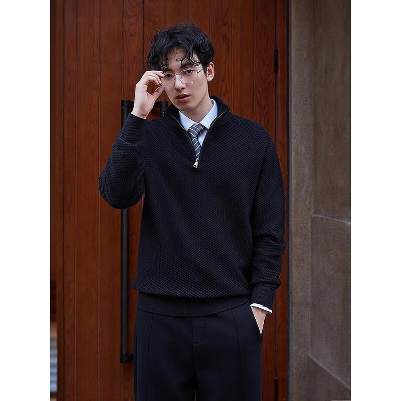 GXG Men's Turtleneck Jacquard Knit Sweater