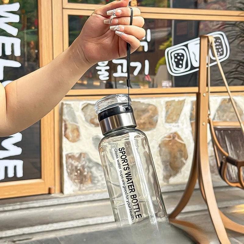Shangqi 1L Heat-Resistant Glass Water Bottle