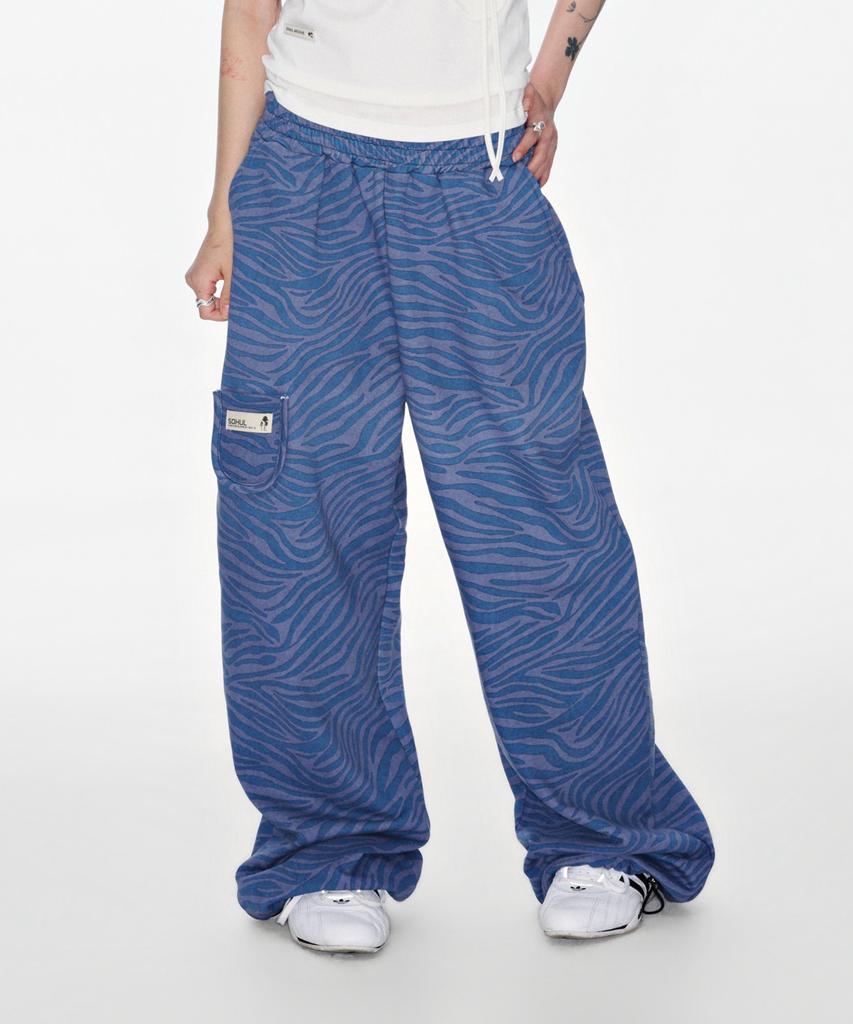 Soheul Zebra Arc Long Pants (Blue)