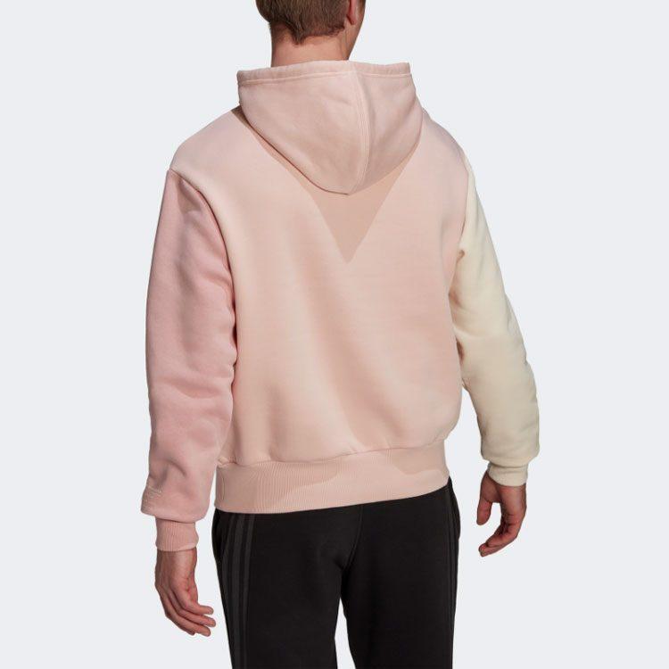 adidas Sweatshirts Unisex Steam White Pink Hooded Moderate Regular HU0413