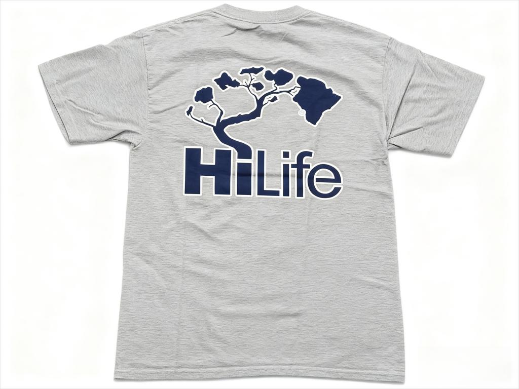 HiLife Tree Graphic Red 100% Cotton Fashion T-Shirt Lifestyle Culture Tee for Hawaii Enthusiasts and Life Style Trend Seekers