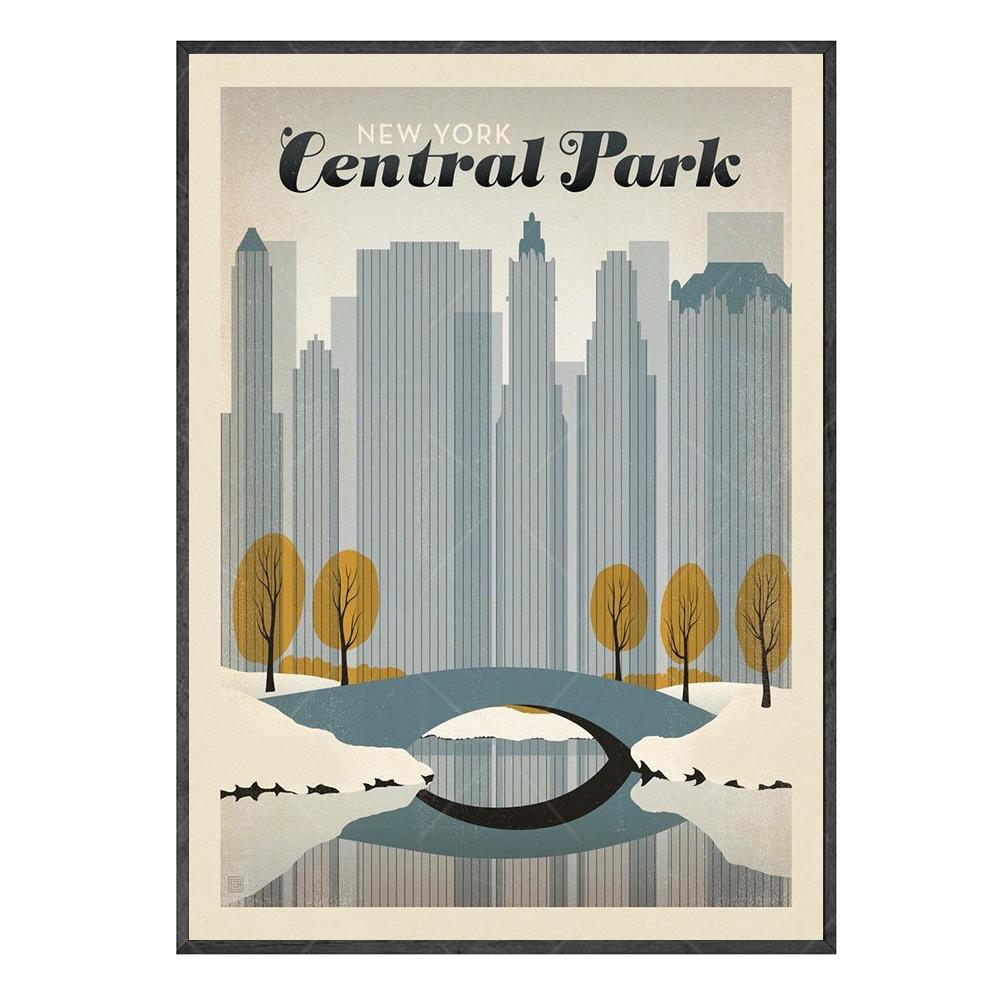 World City Landmark Painting Art Posters Florence Shang Hai Manhattan New York Paris Arc de Triomphe Home Eecor for Living Room