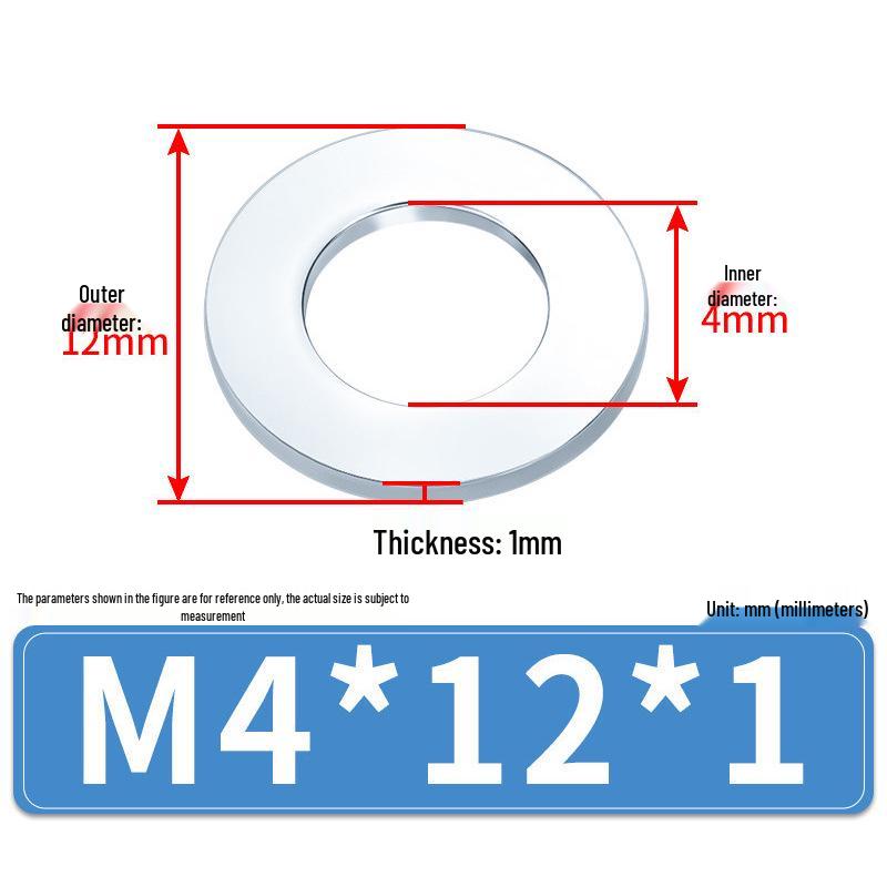 Extra Large Galvanized Metal Flat Washer (Sizes M1.6-M14)