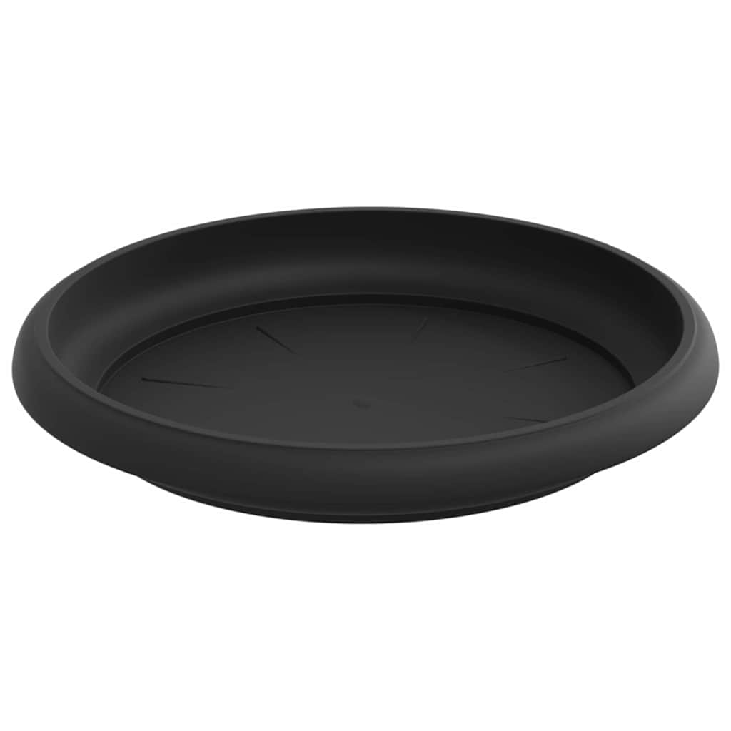Plant Pots 6 Pcs Black Ø 15 X 12 Cm Plastic