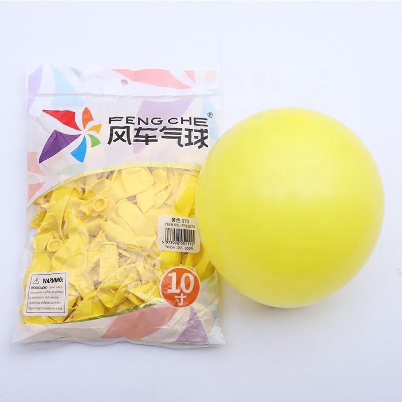 100 Stück Beutel 10 Zoll Professioneller Ballon Happy Birthday Rund Matt Verschiedene Farben Regenbogen Latexballon Packung mit 100