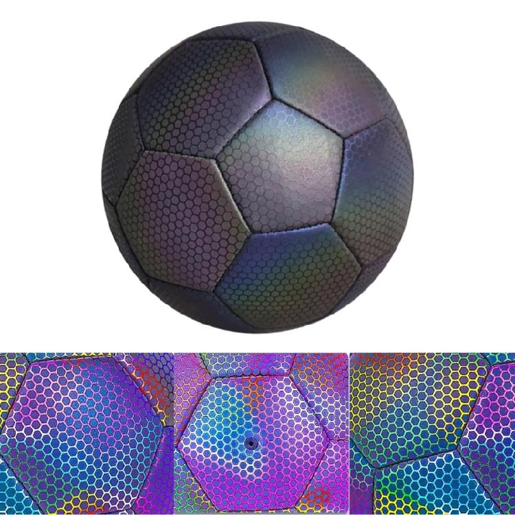 Size 4 Size 5 Reflective Football Glowing Soccer Balls for Night Game and Training, Glowing In The Dark Soccer Balls
