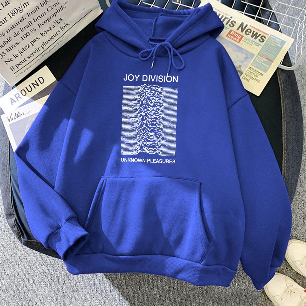 Joy Division Band Print Hoodies Funny Graphic Printing Sweatshirts Winter Women Long Sleeve Hooded Cartoon Clothes