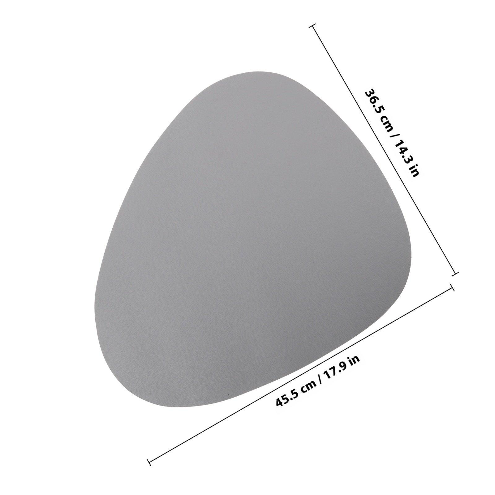 1 Set Waterproof Heat Insulation Cup Coasters Nordic Style PU Place Mat Household Dining Table Pad Decorative Coasters for Home серый