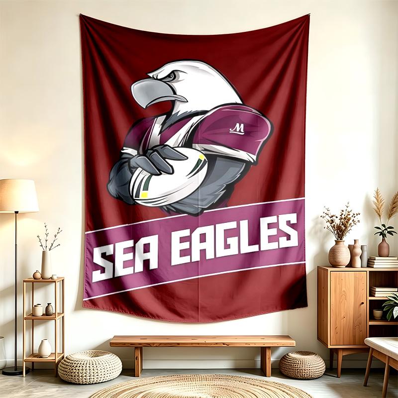 Manly Warringah Sea Eagles (23) Tapestry Suitable For Decorating Homes Dorms And Bedrooms Soft To The Touch And A Perfect Gift For Friends And Family
