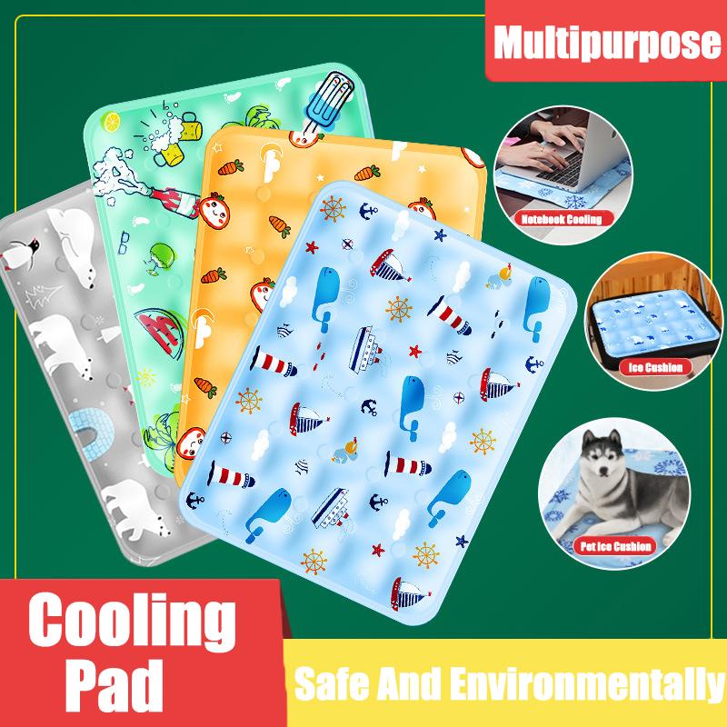 Pet Cooling Mat Ice Silk Dog Cat Sleeping Pad Portable Summer Cool Bed Mat for Small Large Dogs Cats Cooling Mattress Blanket