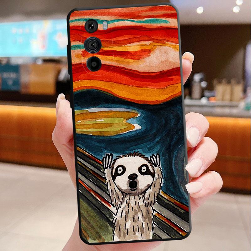 

Phone Case For Motorola Edge 50 40 Pro 60 50 40 30 Ultra Neo Fusion Moto G85 G72 G53 G54 G84 G13 G32 Caffeinated Sloth animal Moto G32