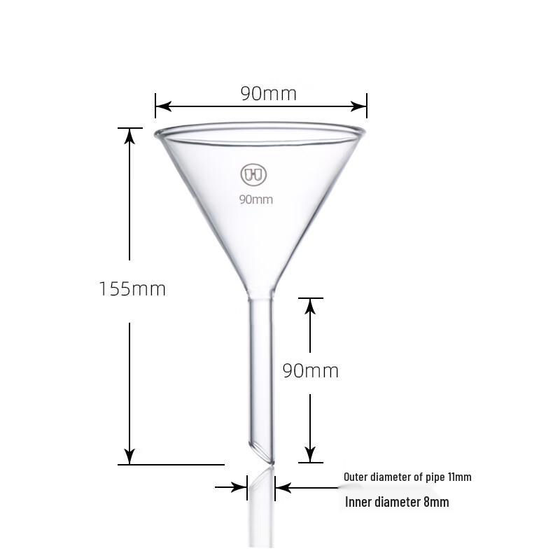 High Borosilicate Glass Lab Funnel