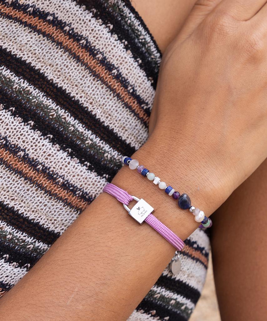 Pig&Hen (Women'S) Billie Bracelet - Lilac Purple X Silver