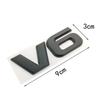 1Pc 3D V6 Car Logo Sticker Emblem Auto Badge Decal For Fiesta Mustang Ranger Styling