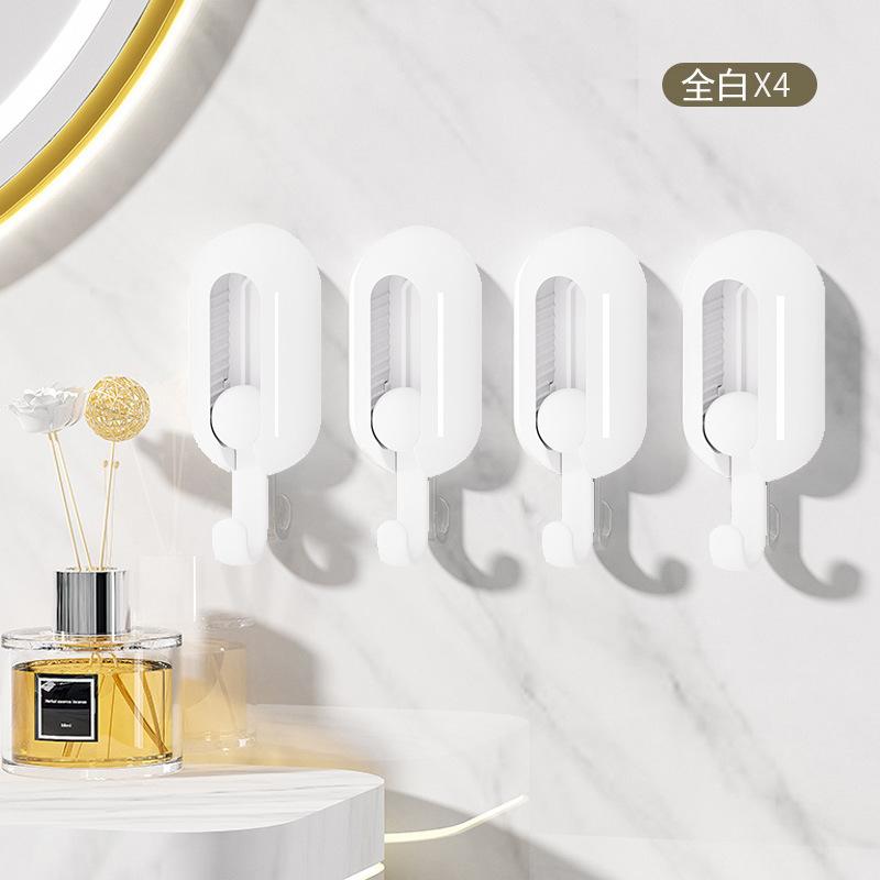 Household rotating hook, no punching and no marking adhesive hook