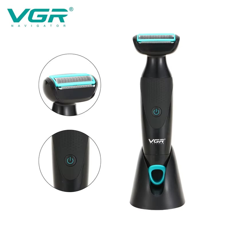 VGR New Retro Men's Multifunctional Two-in-One Shaver IPX4 Waterproof and Anti-corrosion Durable Wet and Dry Dual-use Safe Skin-friendly Shaver
