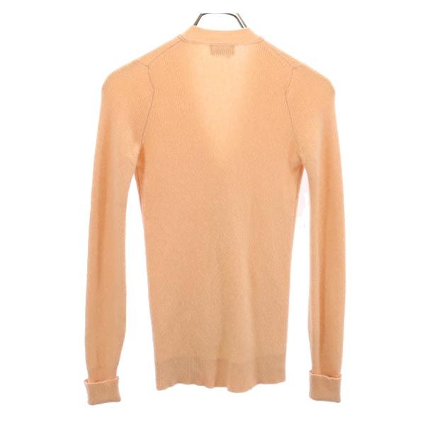 HERMES Long sleeve Silk knit cardigan 40 Orange series Women Used