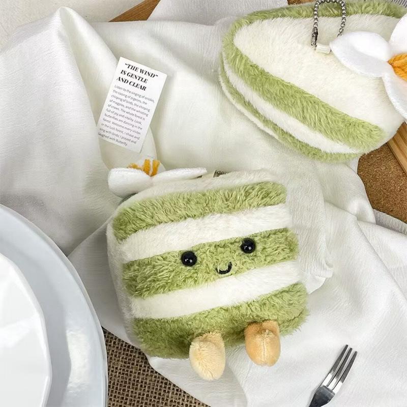 Boutique Barcelona Bear Doll Pendant Ginger Dessert Pendant Plush Toy Snack Bag Pendant Keychain